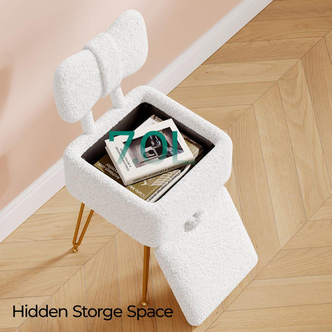GLANZALANT foldable backrest with bow design provides extra support and easy flat storage.