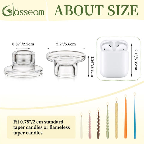 Glasseam candle holder elevates daily tables and holiday displays