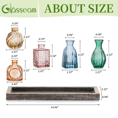 Glasseam aqua embossed glass vase highlights fresh bouquet ideas