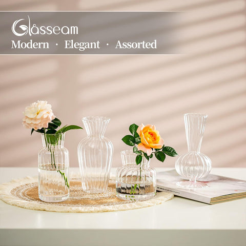 Glasseam small vase perfect for showcasing a single stem