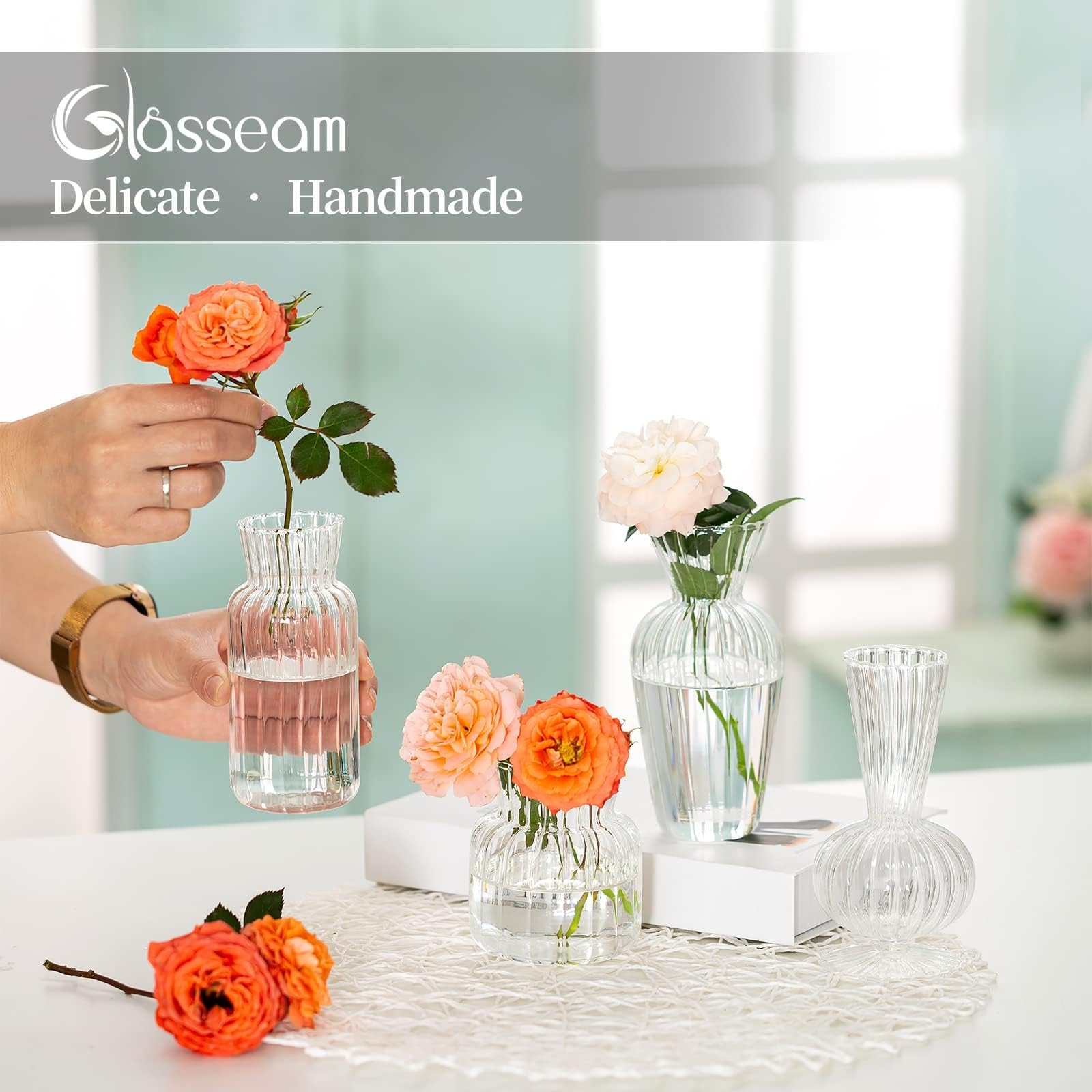 Glasseam wedding centerpiece vase ideal for chic reception tables