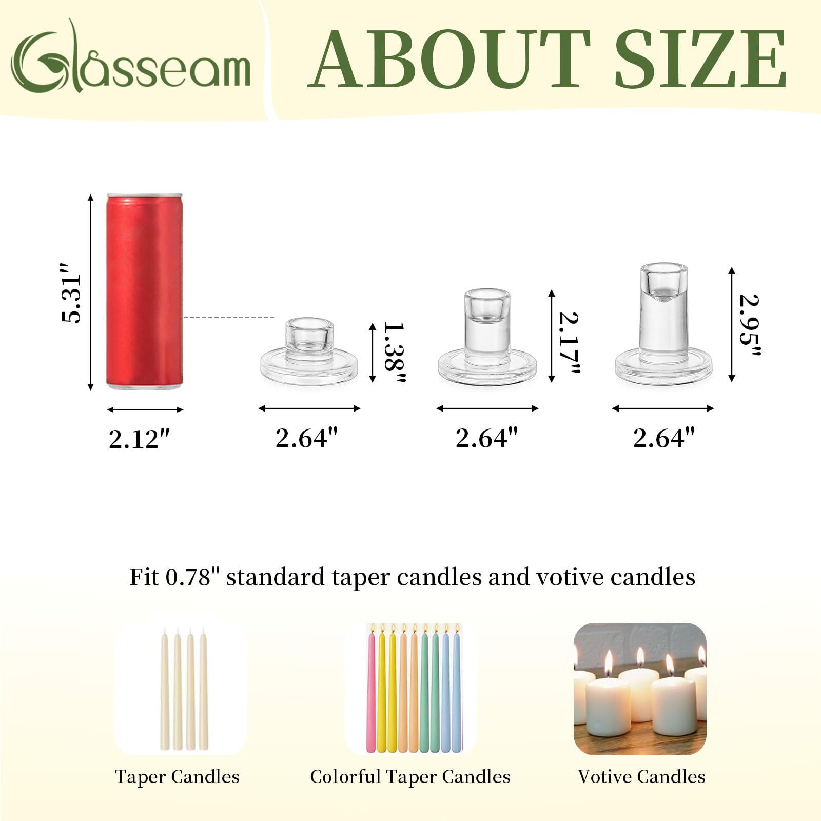 Glasseam ideal for weddings and everyday decor with a refined glow.