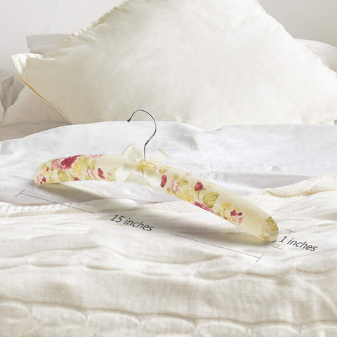 GLCON wedding dress hanger preserves delicate fabrics and drape.