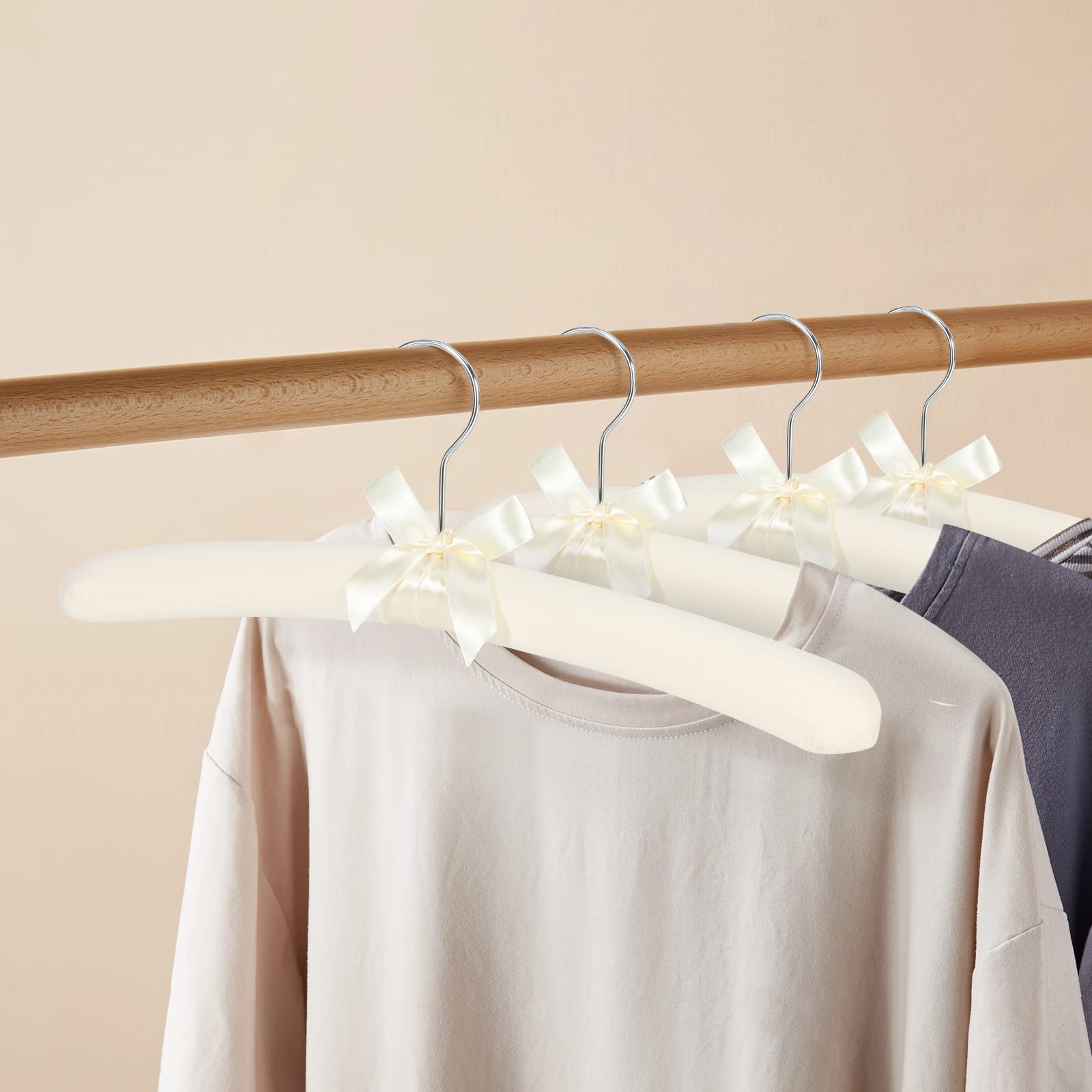 GLCON padded hangers closet organization aids a tidy wardrobe.