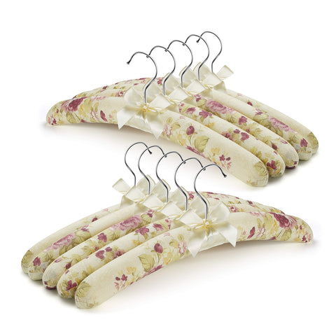 GLCON padded hangers for sweaters with satin canvas cover provide gentle support.