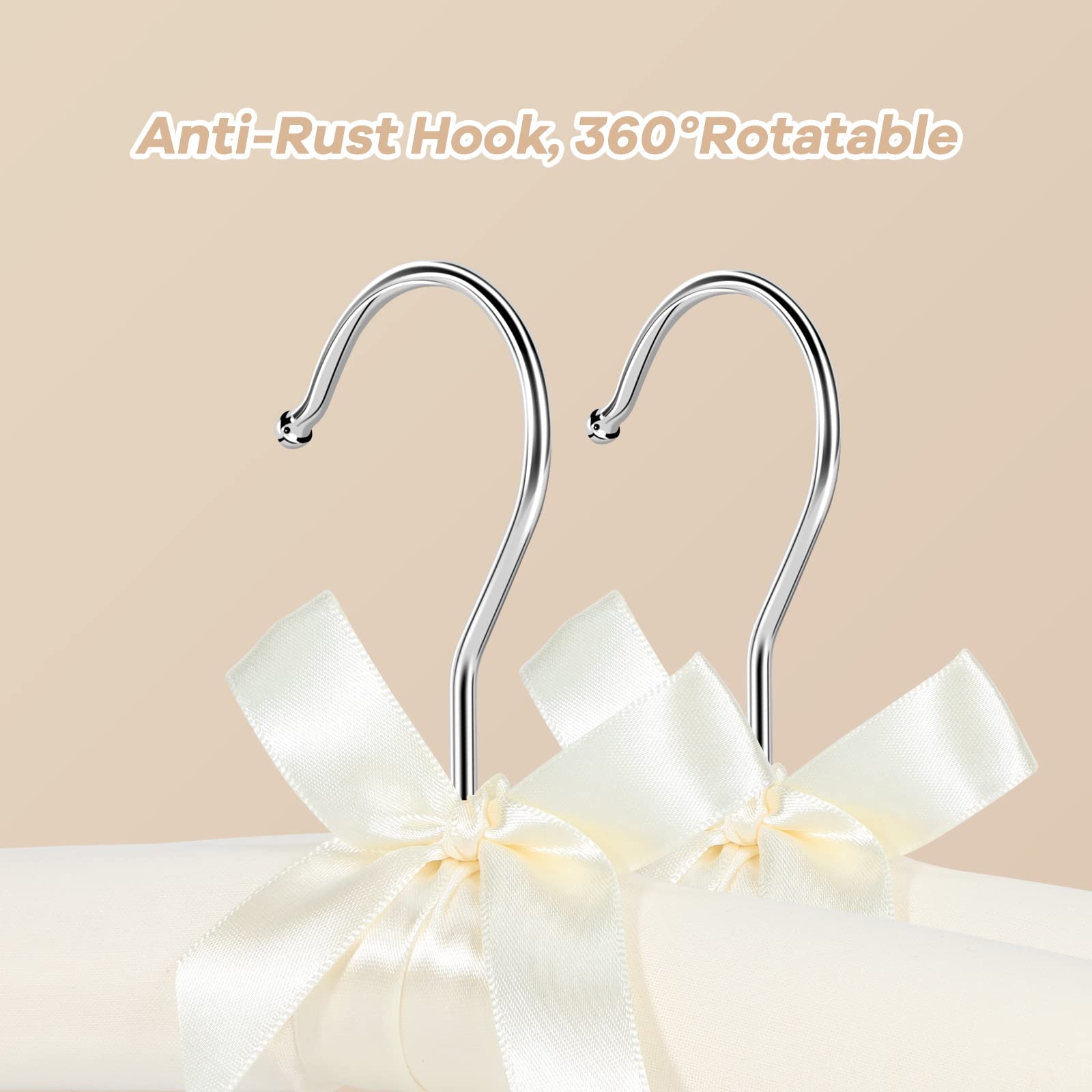 GLCON padded hangers shoulder protection helps preserve garment shape during storage.