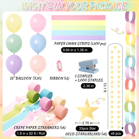 Gleebixi pastel balloons 12-inch brighten dessert tables and photo corners.
