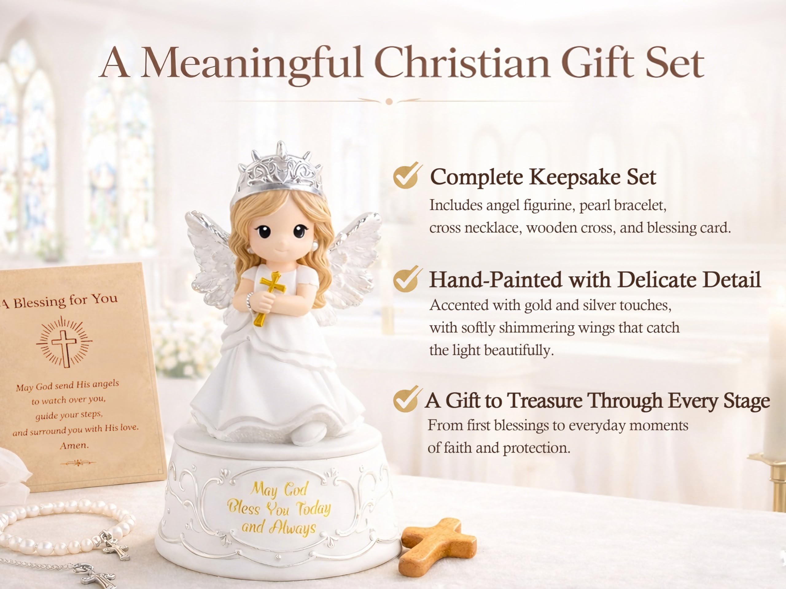 Gleemoria blessing card adds a heartfelt personal touch to the gift.