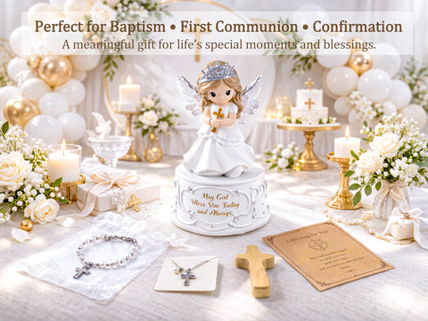 Gleemoria keepsake box to store precious memories from First Communion.