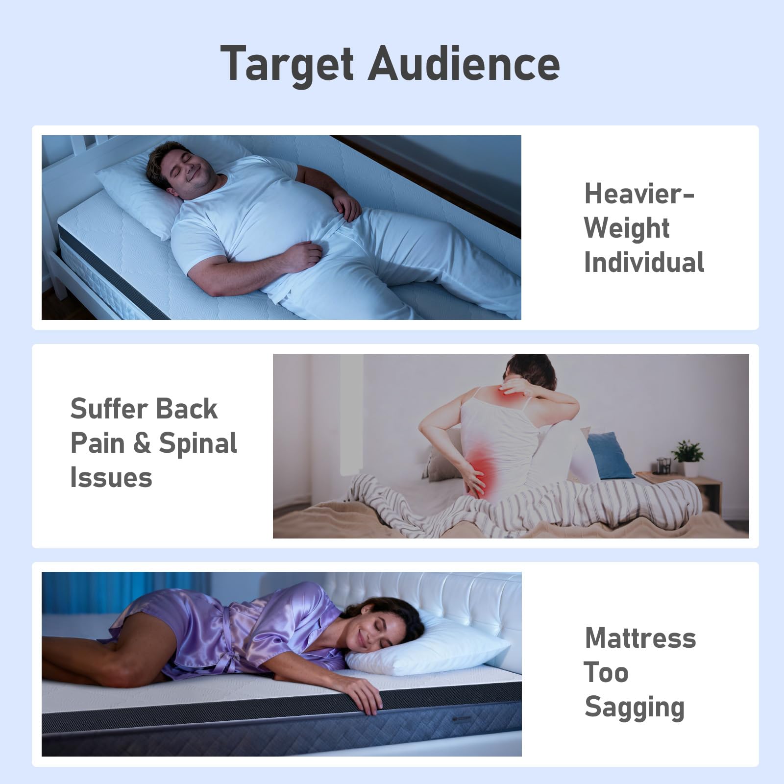 Glendan bamboo-carbon foam topper offers breathable, odor-neutral sleep surface