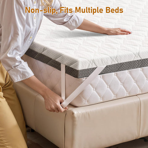 Glendan king-size topper expands fully within 48–72 hours after opening