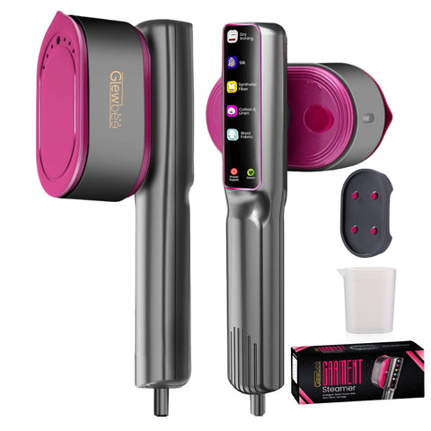 Glewbee travel steamer compact design enables portable styling for on-the-go touch-ups.