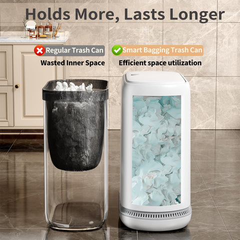 Gleynest can demonstrating odor lock and pet-proof design in use.