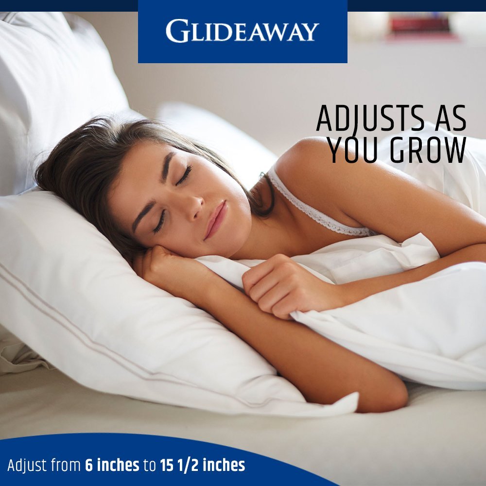 Glideaway center-support under-bed base helps keep the mattress foundation steady