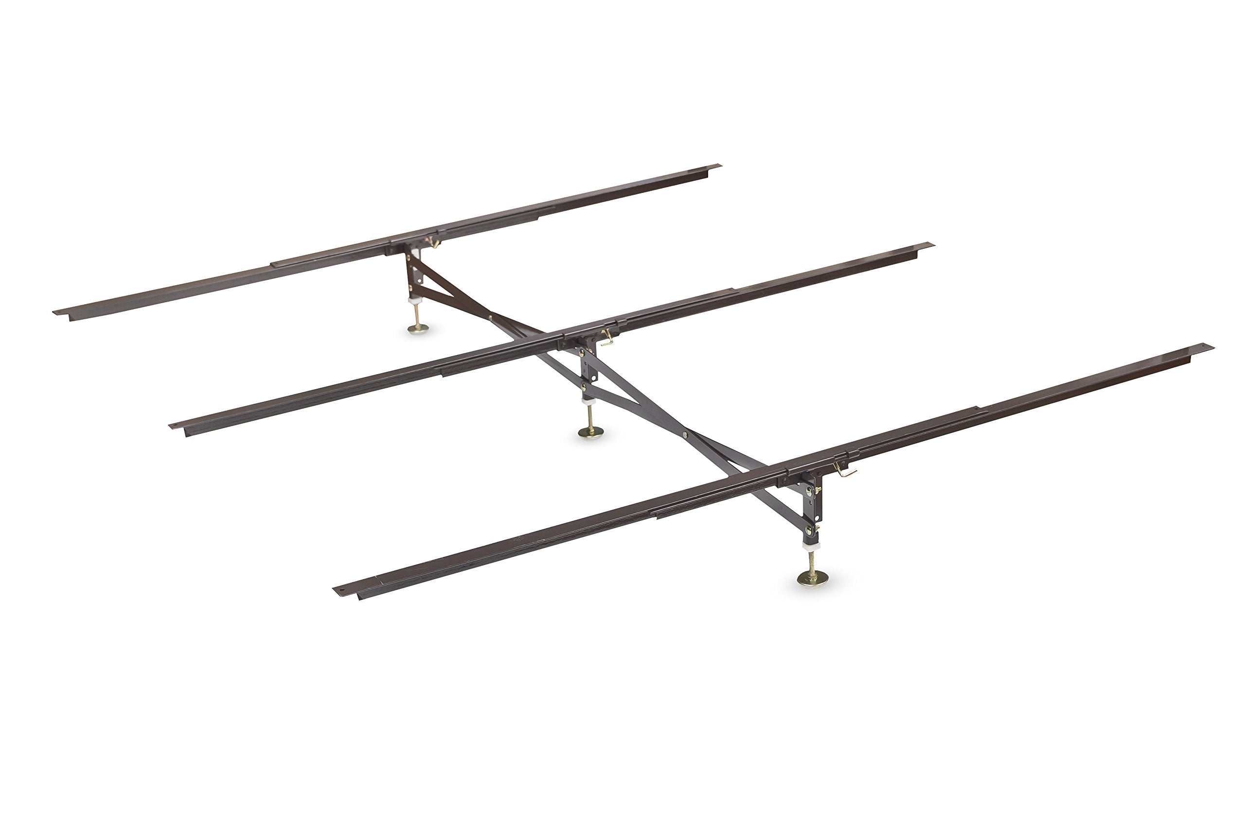 Glideaway X-Support System side view shows stable center rails for bed stability