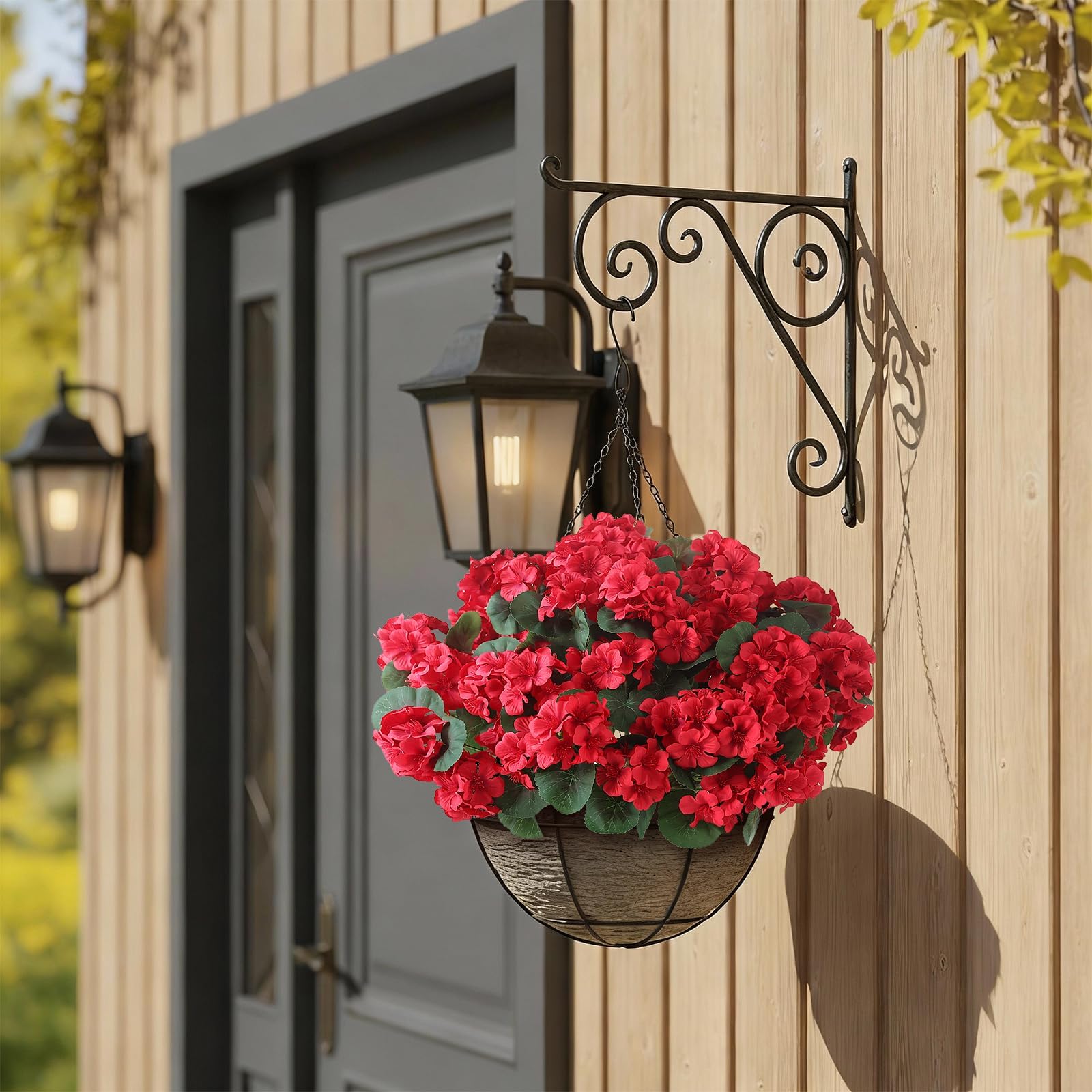 GLIDLION artificial geranium blooms for garden and porch decor