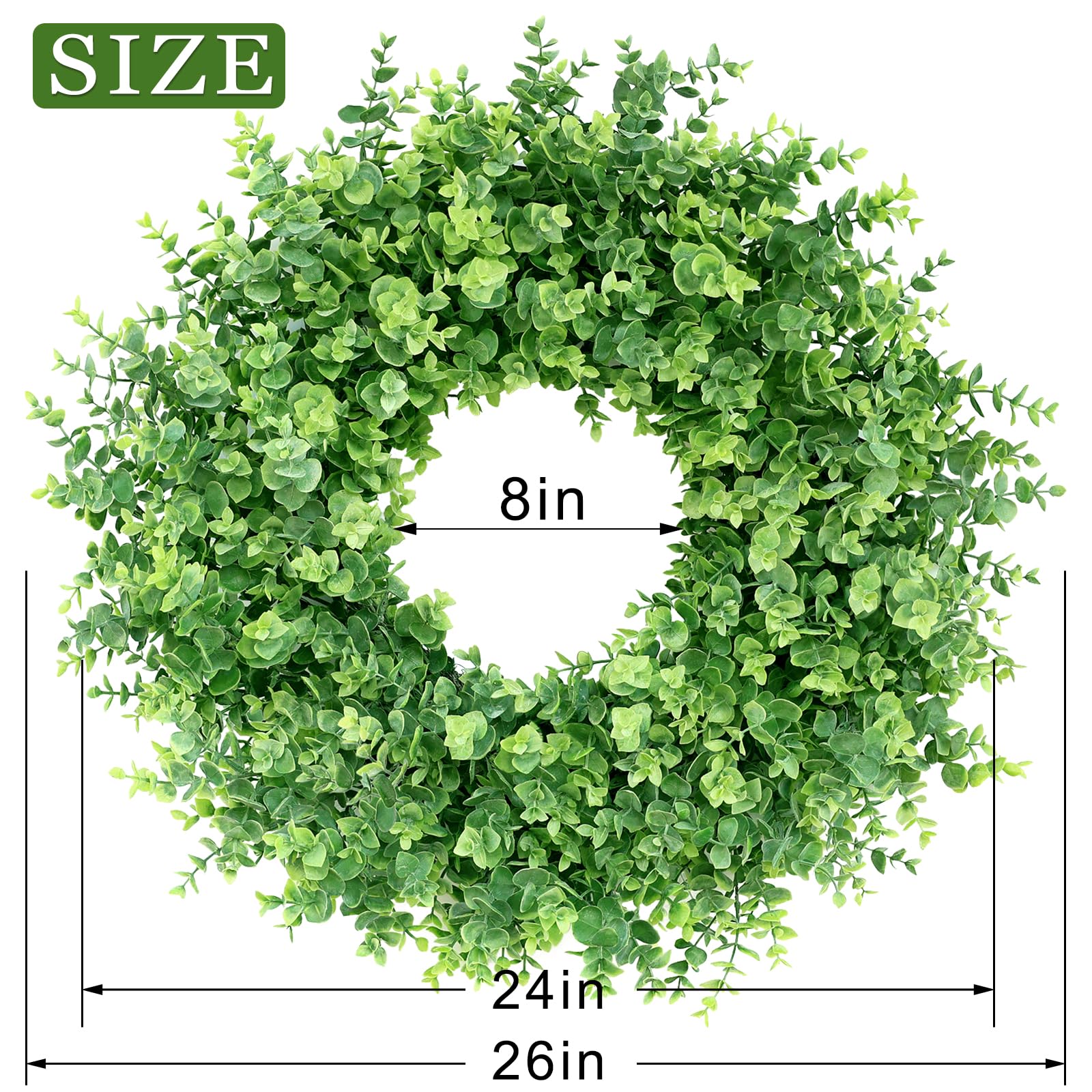 GLIDLION boxwood wreath displayed in a window for bright indoor greenery