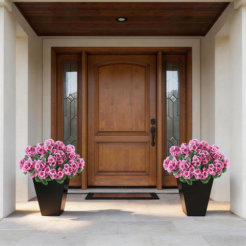 GLIDLION geranium topiary pink wind-stable design resists tipping outdoors