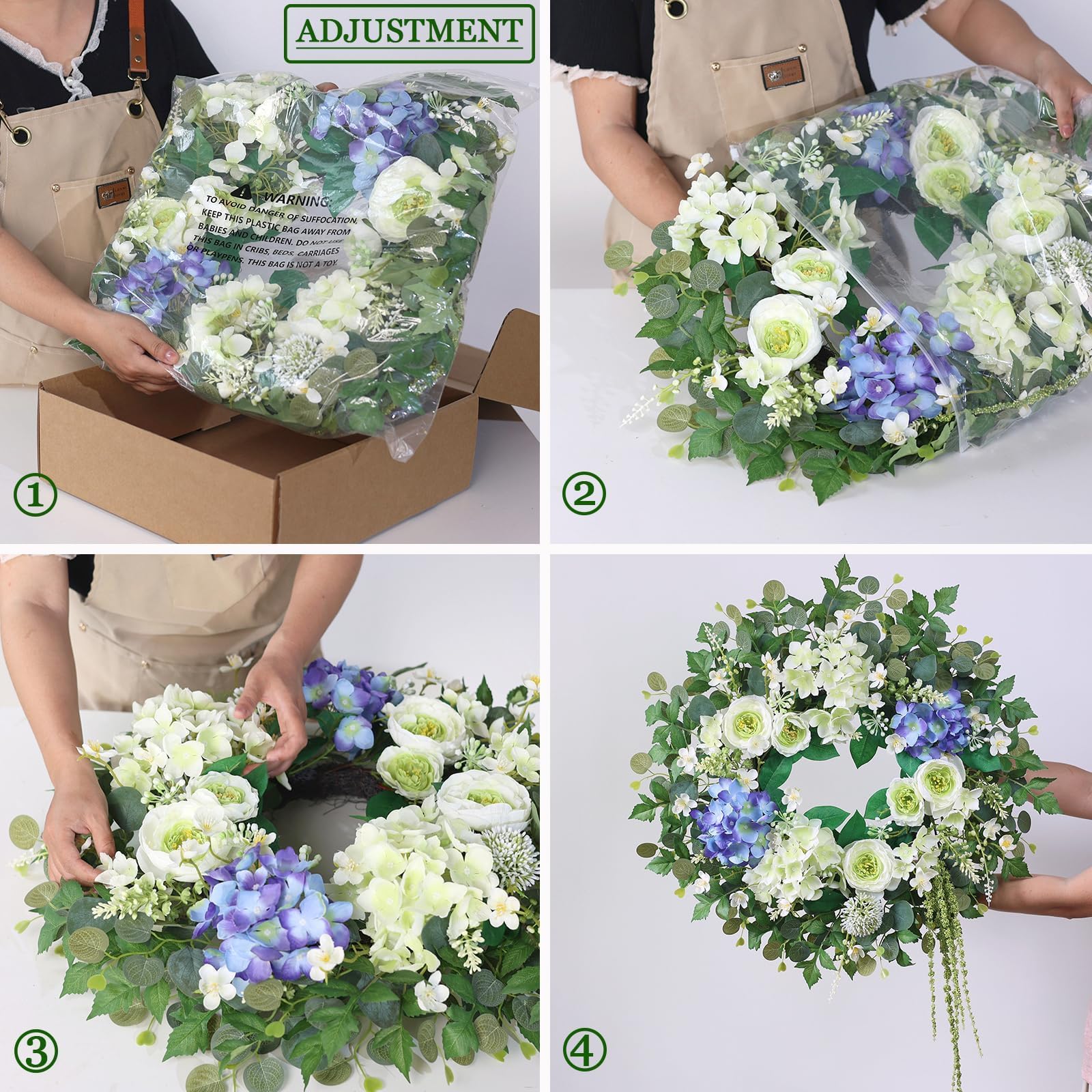 GLIDLION wedding decor wreath provides sophisticated ambiance for celebrations.