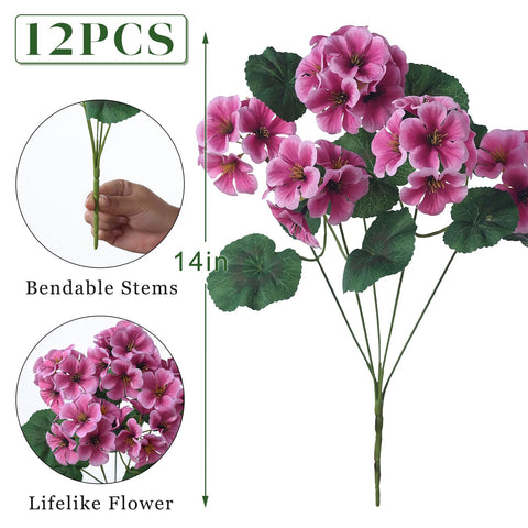 GLIDLION indoor/outdoor geranium decor adds year-round charm.