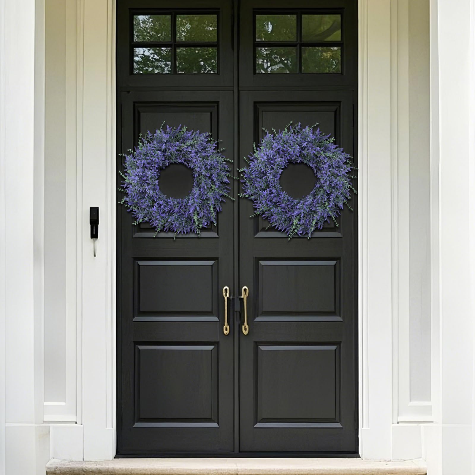 GLIDLION lavender-eucalyptus wreath brightens kitchen or living room decor