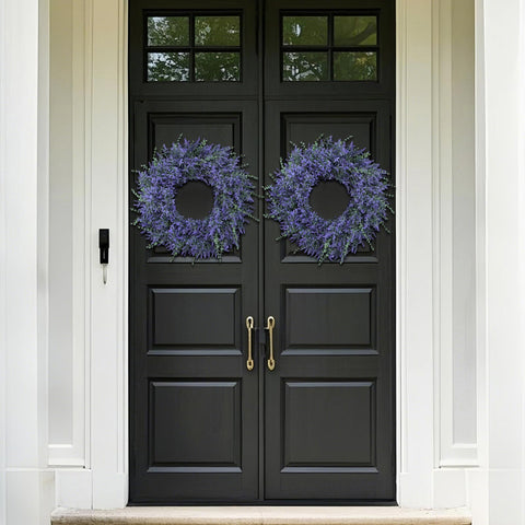 GLIDLION lavender-eucalyptus wreath brightens kitchen or living room decor