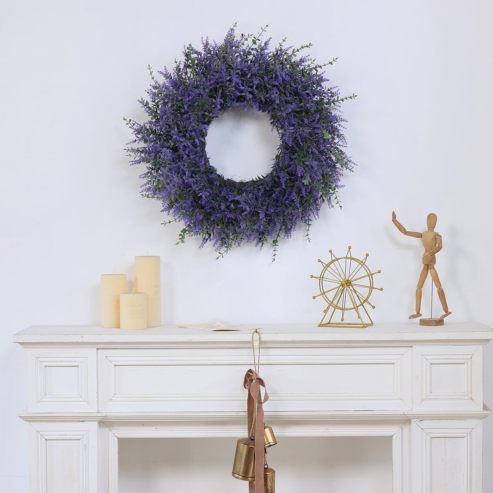 GLIDLION lavender-eucalyptus wreath ideal for weddings and parties with natural vibes