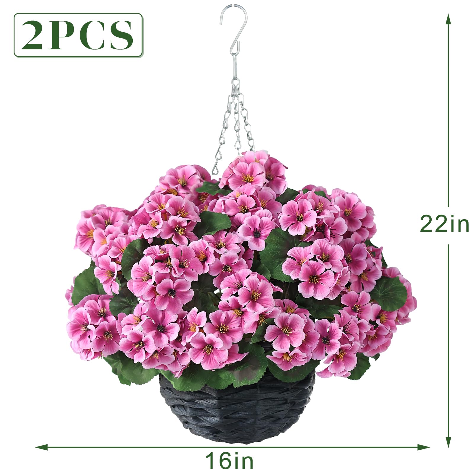 GLIDLION outdoor decor idea for patios and gardens with two baskets.