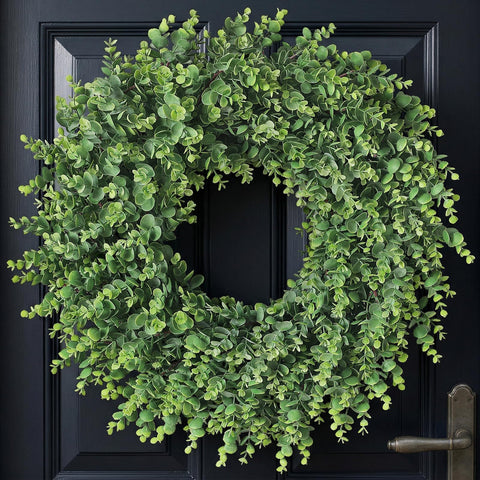 GLIDLION real touch eucalyptus leaves close-up with lifelike texture for natural-looking decor