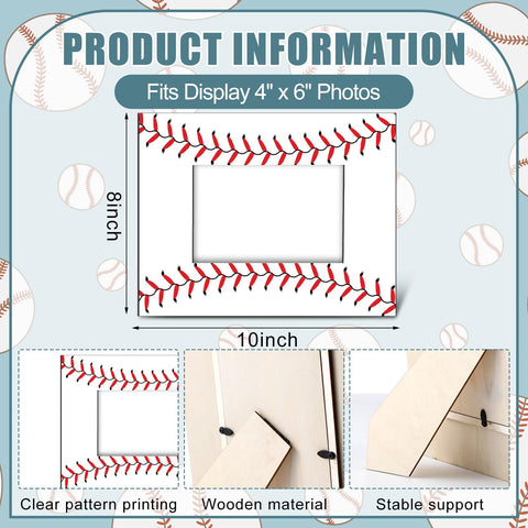 GlikCeil baseball frame close-up reveals natural wood grain and craftsmanship.