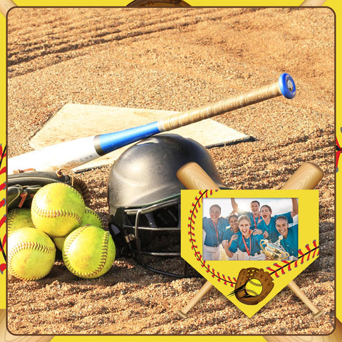 GlikCeil softball frame wood texture close-up showcases natural grain and warm finish.