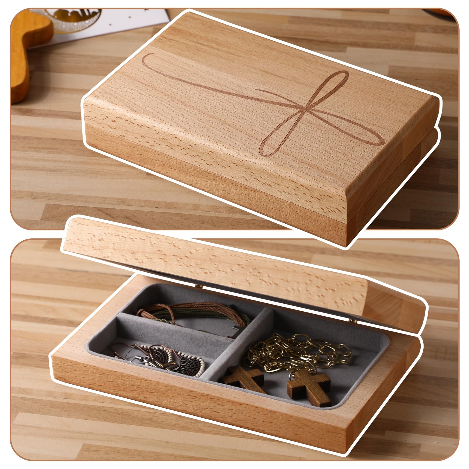 GlikCeil keepsake box suitable for rosaries, jewelry, and mementos.