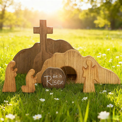 Glintoper tabletop Easter decor fits shelves or desks for versatile display.