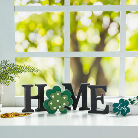 Glitzhome home sign letter E creates cozy room charm