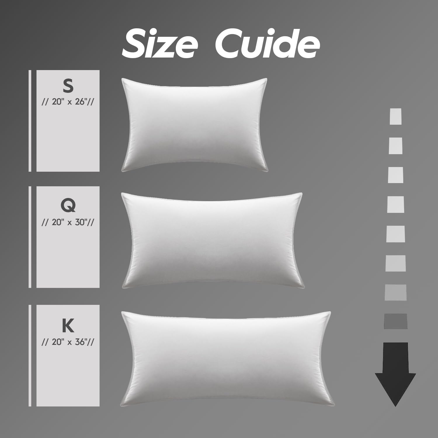Globon Ultra Soft Down Pillow Queen packaged image signaling easy setup and value.