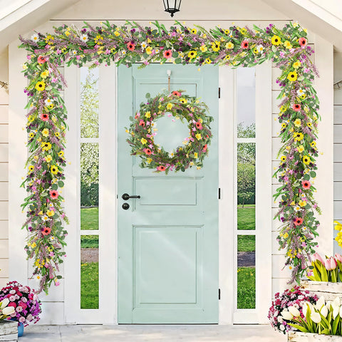 GLOMAXLY DIY lavender garland for personalized spring decorations and gift displays.
