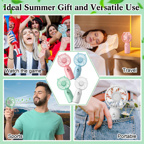 Glooglitter desk-use mini fan provides quiet cooling