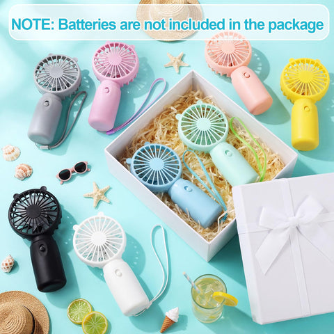 Glooglitter mini fan green ears, compact travel buddy for hot days