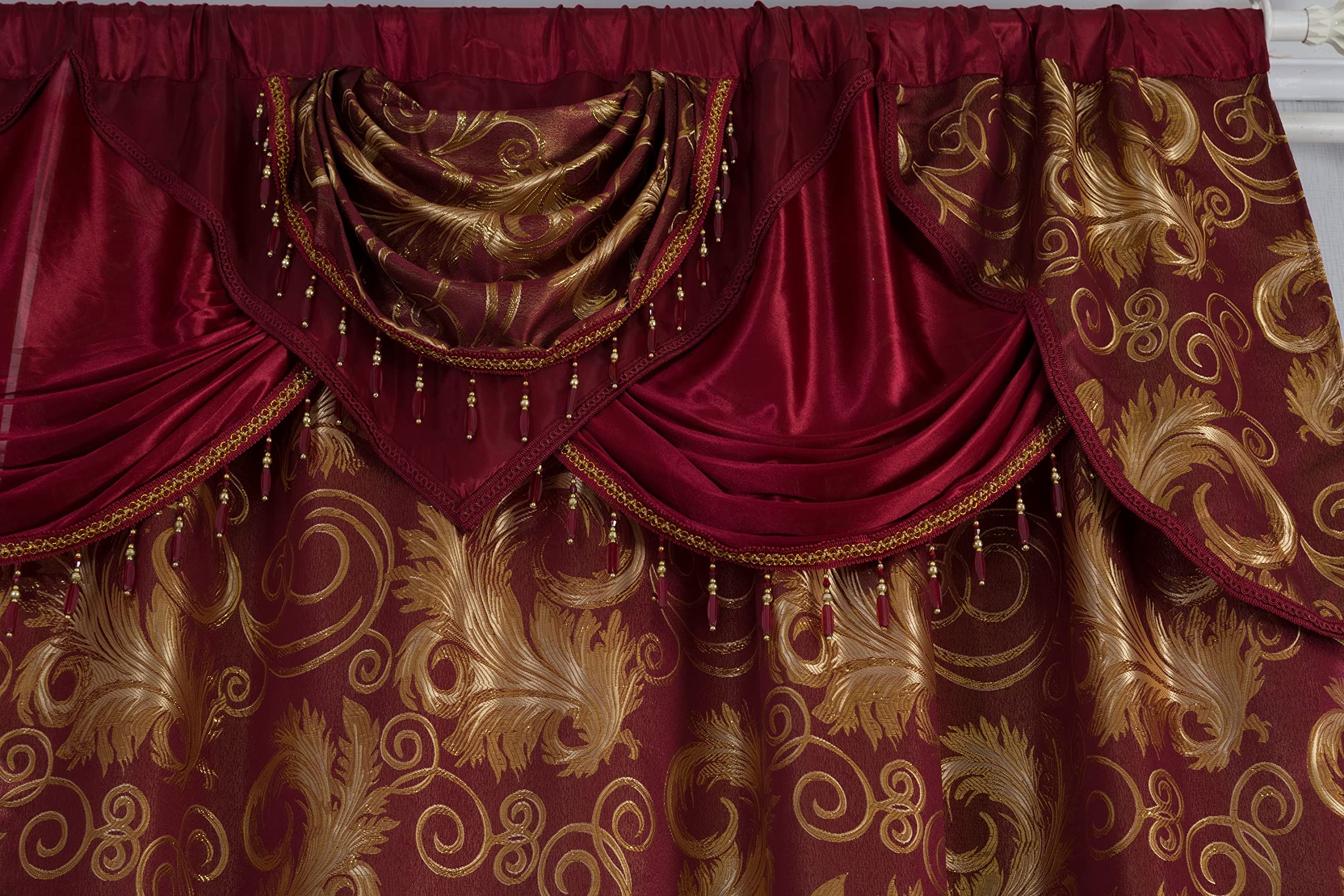 GLORY RUGS Jana rod-pocket design enables easy hanging and neat drape.
