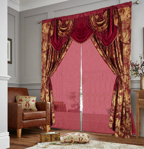 GLORY RUGS Jana valance attached adds a polished, cohesive look to your window.