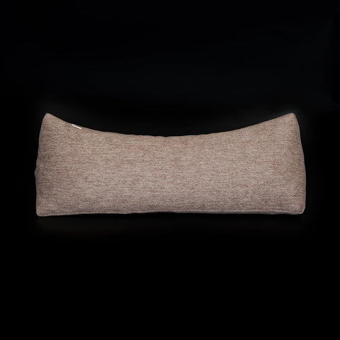 GLORY SEASON buckwheat neck pillow cover shows textured, soft fabric for neck comfort