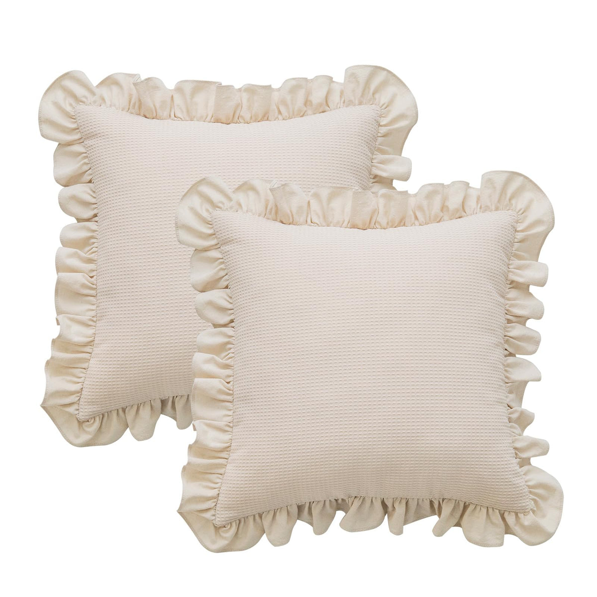 GLORY SEASON waffle throw cover close-up texture for a cozy living room ambiance