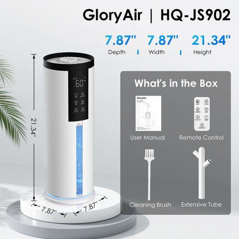 GloryAir aroma pad supports adding essential oils for scent.