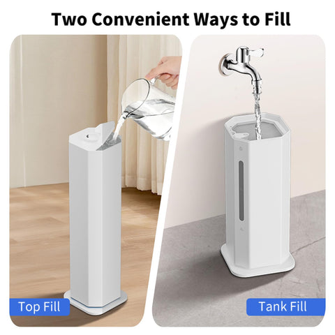 GloryAir humidifier quiet operation for bedrooms and nurseries.