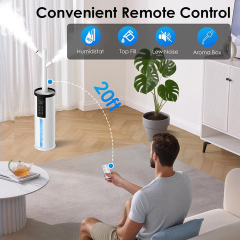 GloryAir sleep mode keeps nights quiet and darkened.