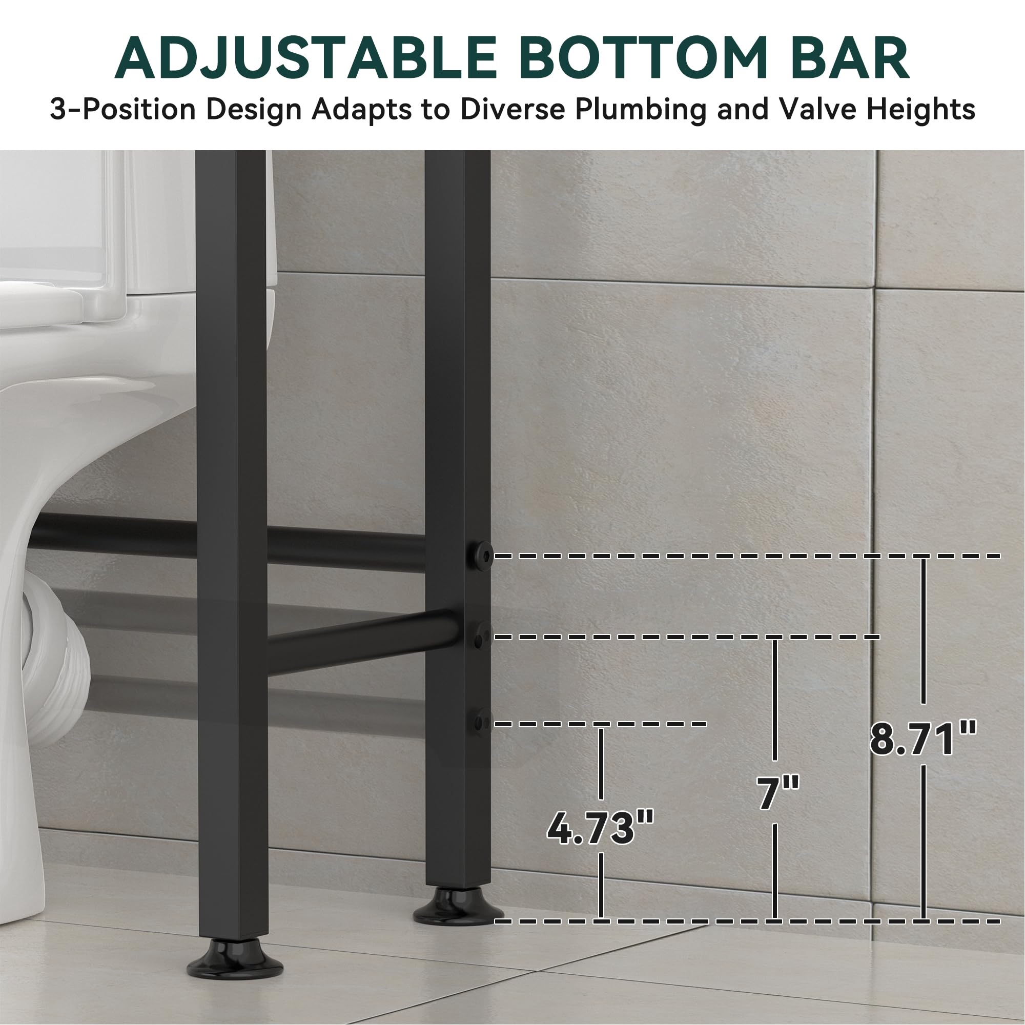 GloTika 4-Tier rack four hooks provide quick hanging options.