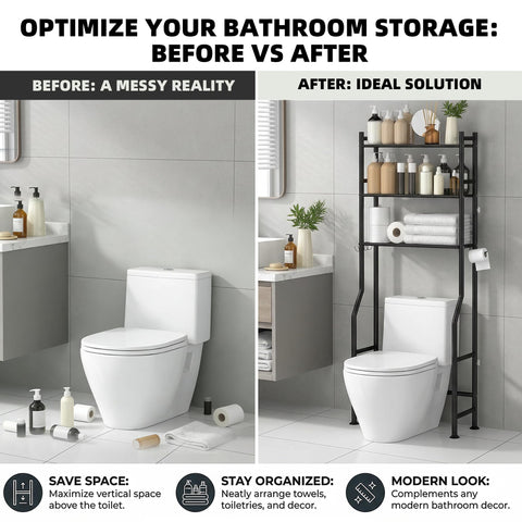 GloTika humidity-resistant coating protects shelves in bathroom and laundry areas.