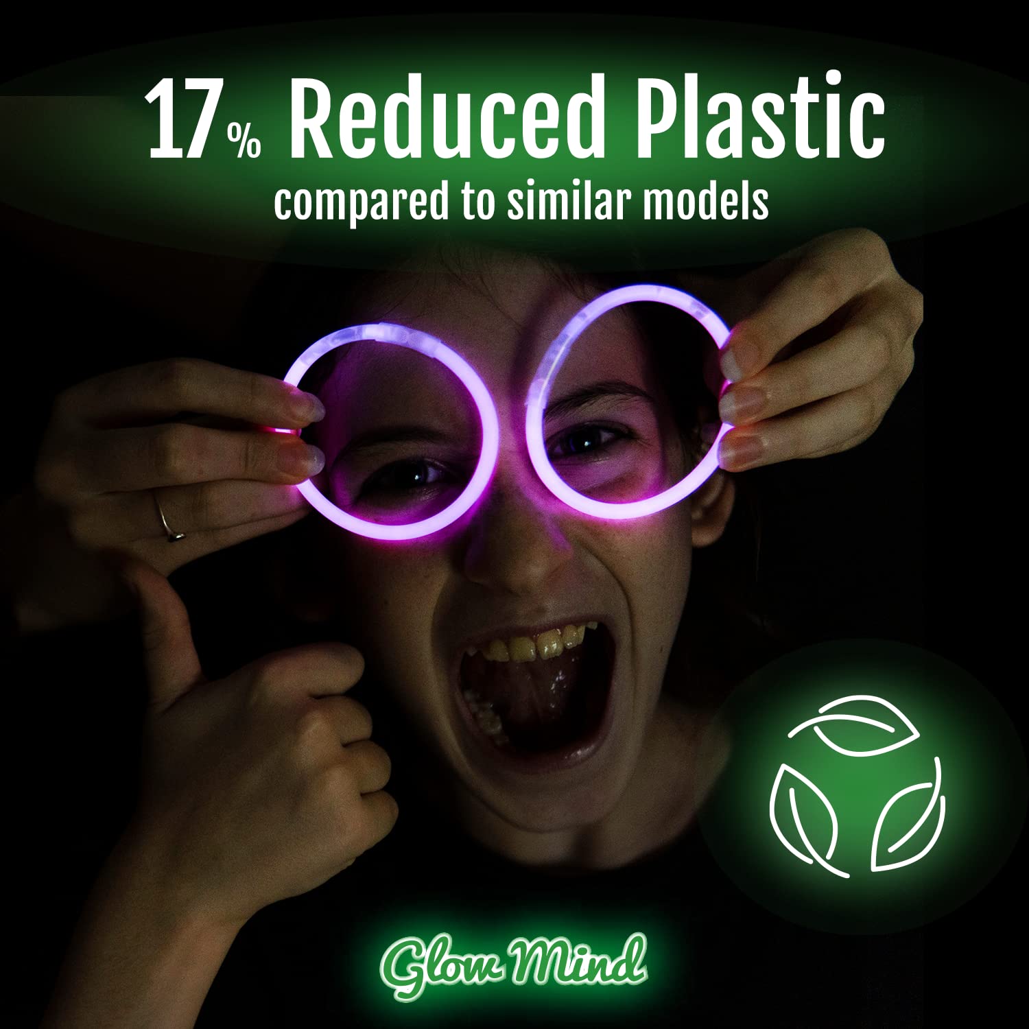 Glow Mind kid-safe non-toxic glow sticks reduce worry during kids' play