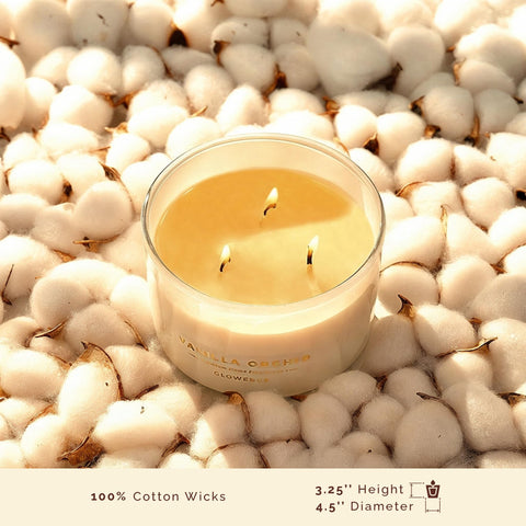 Glowence soy wax formula delivers a clean burn with minimal fumes.