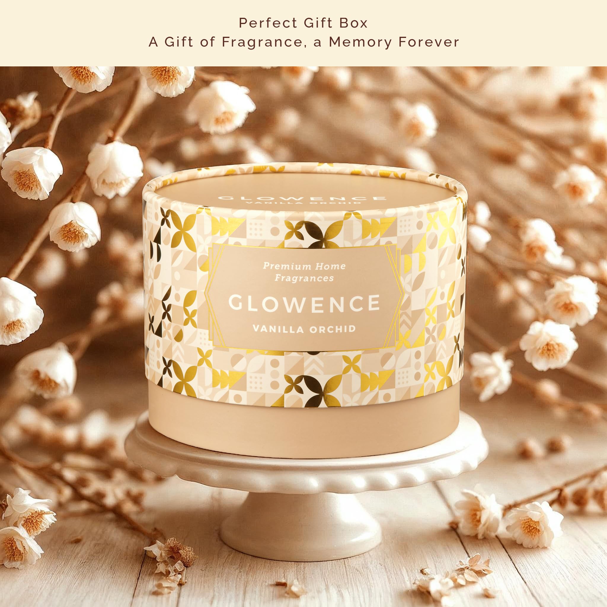 Glowence vanilla aroma creates a relaxing mood and cozy atmosphere.